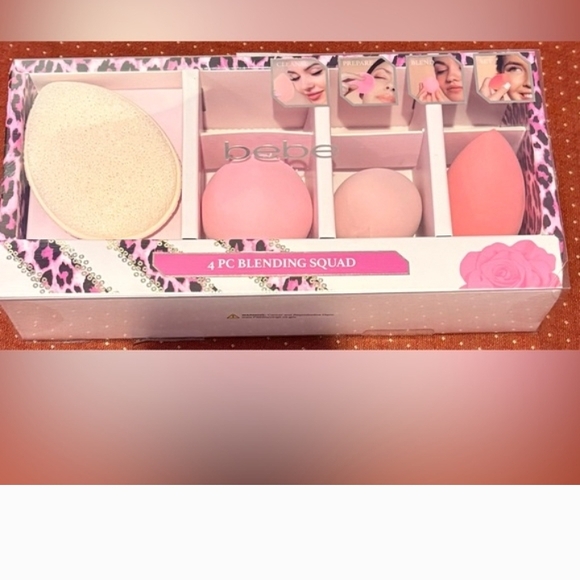bebe Other - Bebe 4 PC Blending Squad - Pink and Cream Makeup Sponges